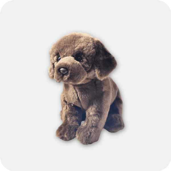 Chocolate Labrador Plush Dog | Emotional Support Stuffed Animal | ESSA